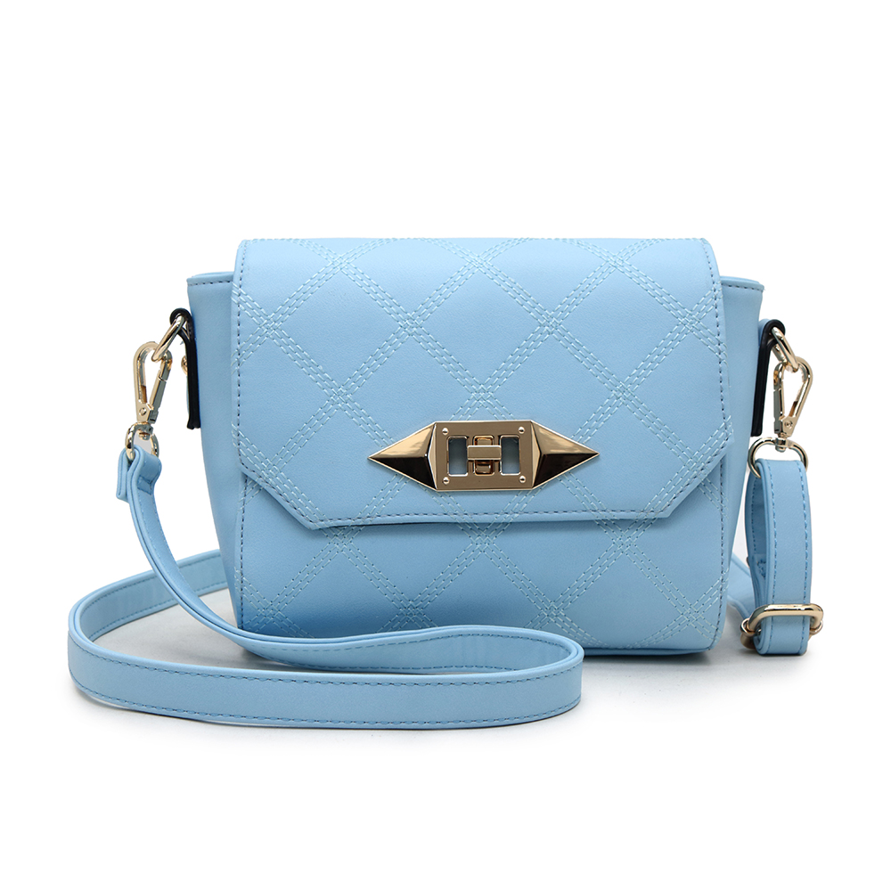 Crossbody Bag with Quilting Flap