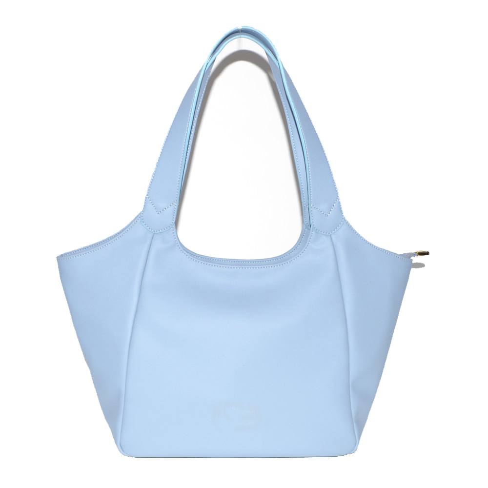 Light Blue Soft Sheepskin Hobo Bag