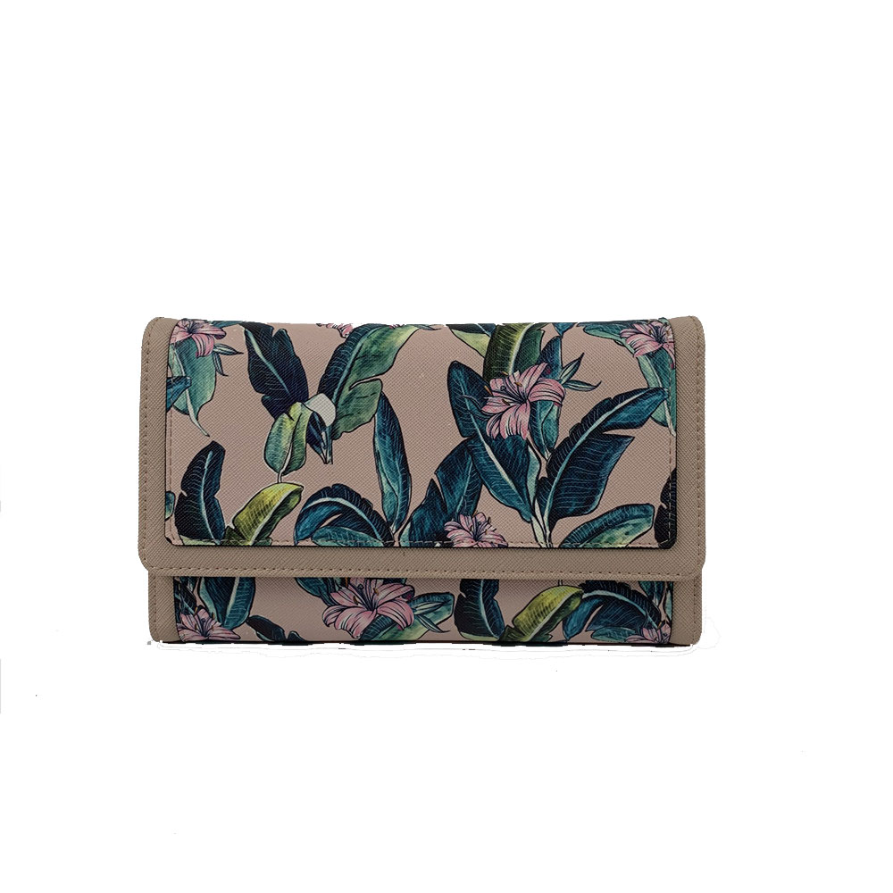 Women Wallet with Flower Print