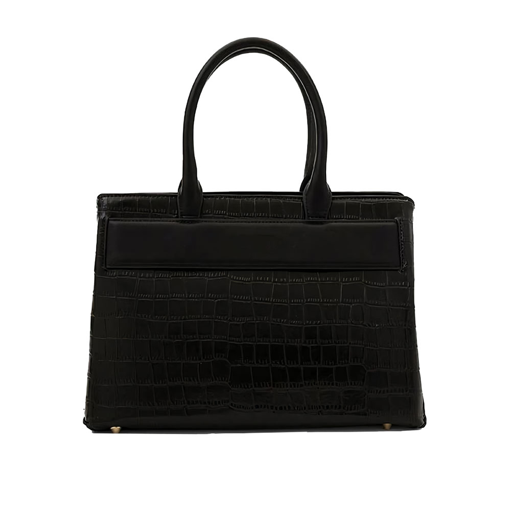 Croco PU Leather Satchel Bag