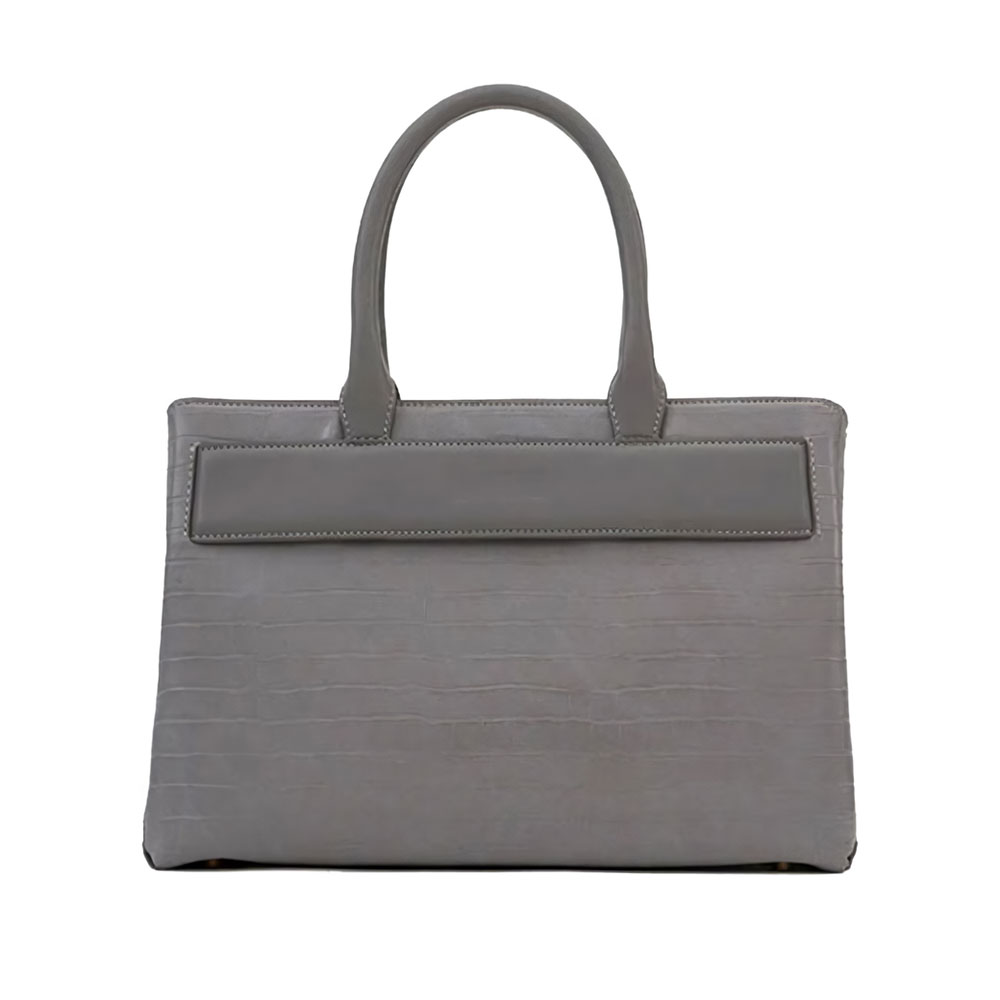 Croco PU Leather Satchel Bag
