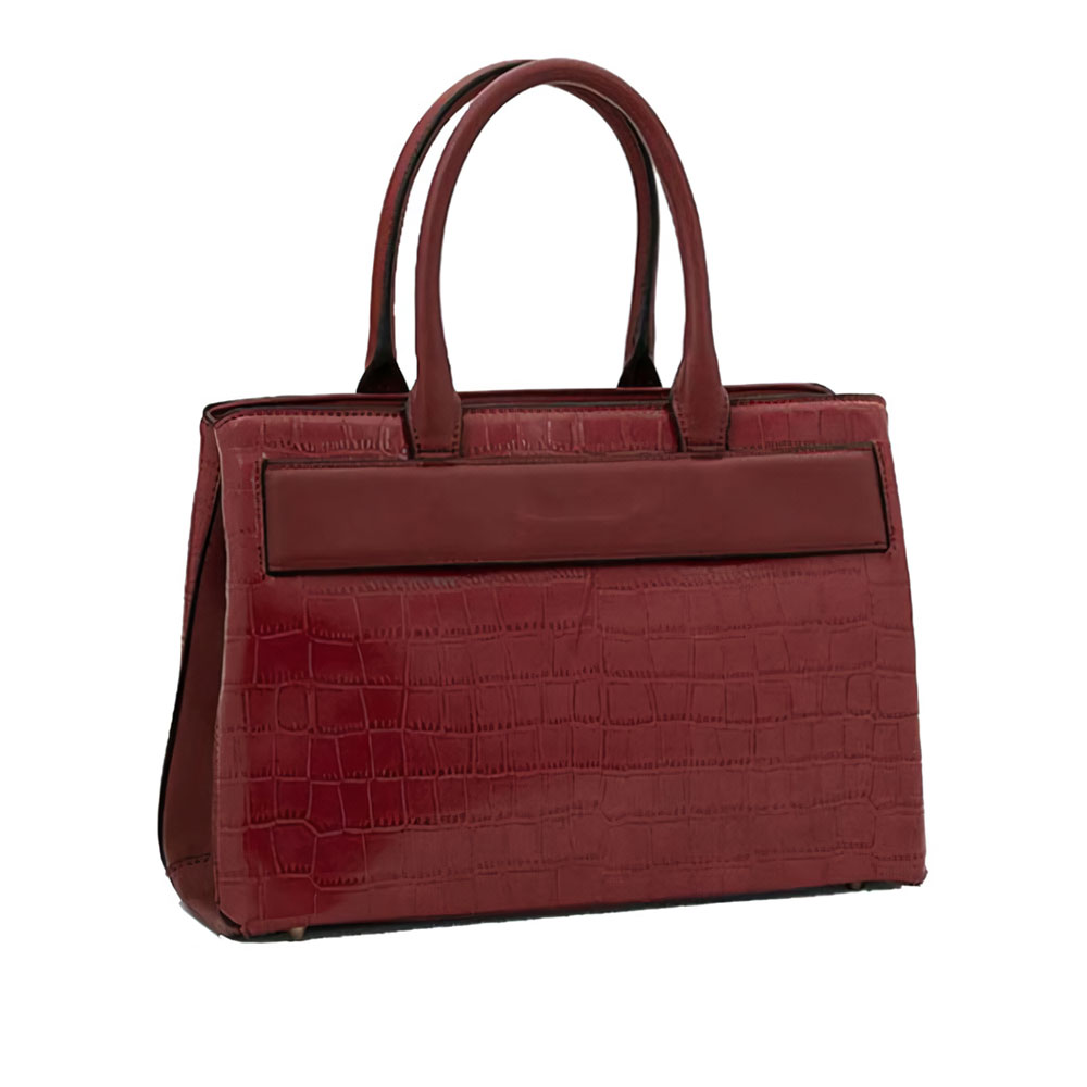 Croco PU Leather Satchel Bag