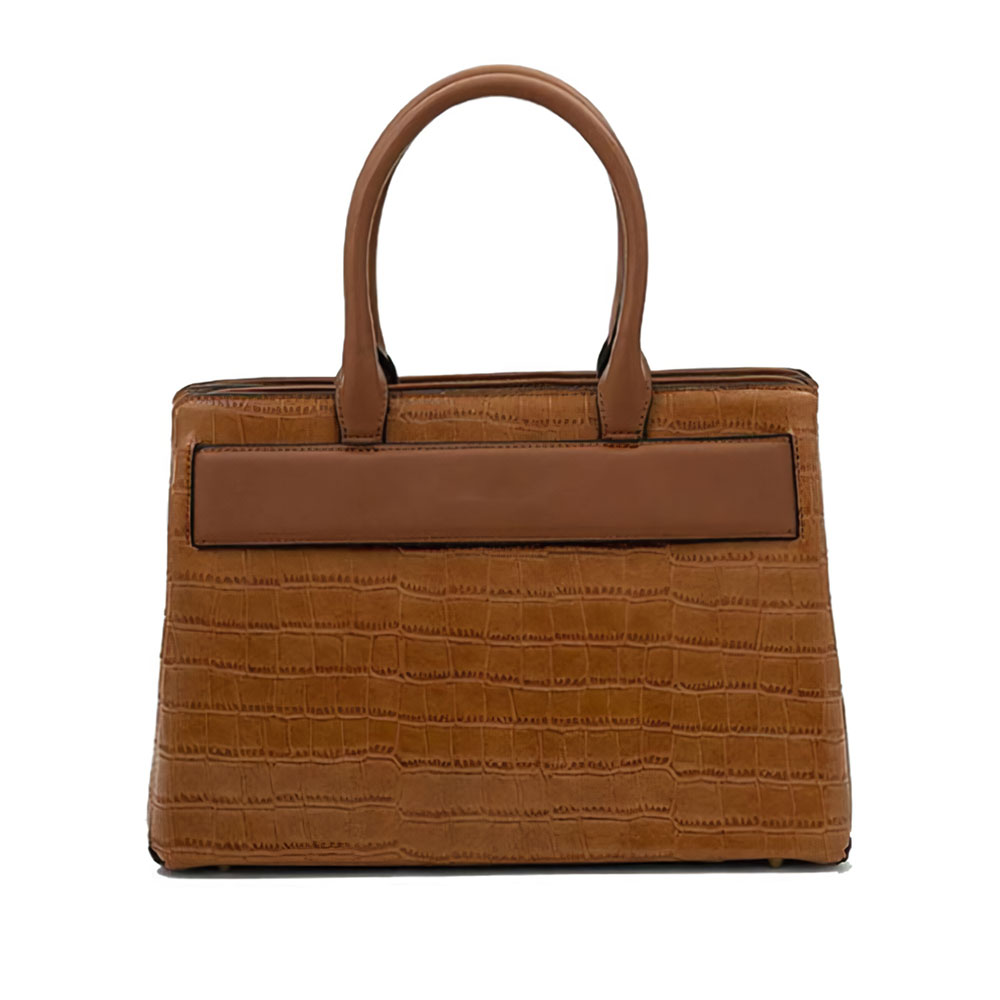 Croco PU Leather Satchel Bag