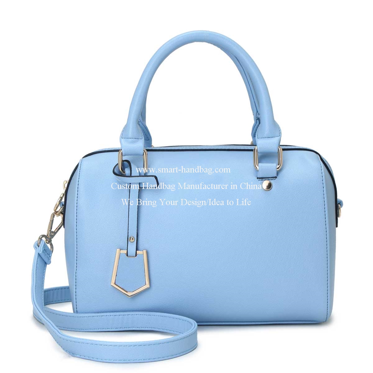 Fashionable Girl Boston Bag with Front Hanger Fashionable Girl Boston Bag with Front Hanger
