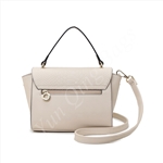 Women Satchel Bag With Lock Closure Flap
