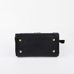Women Satchel Bag With Lock Closure Flap