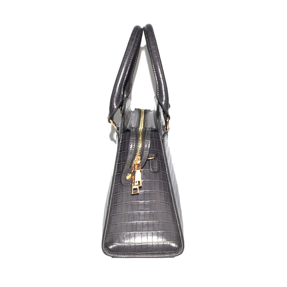 PU Leather Grey Satchel Bag PU Leather Grey Satchel Bag