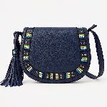Flap Embroidery Crossbody Bag