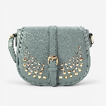 Flap Embroidery Crossbody Bag