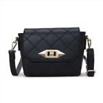 Crossbody Bag with Quilting Flap