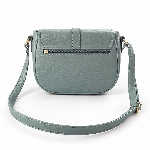 Studded flap Genuine Leather Crossbody Bag