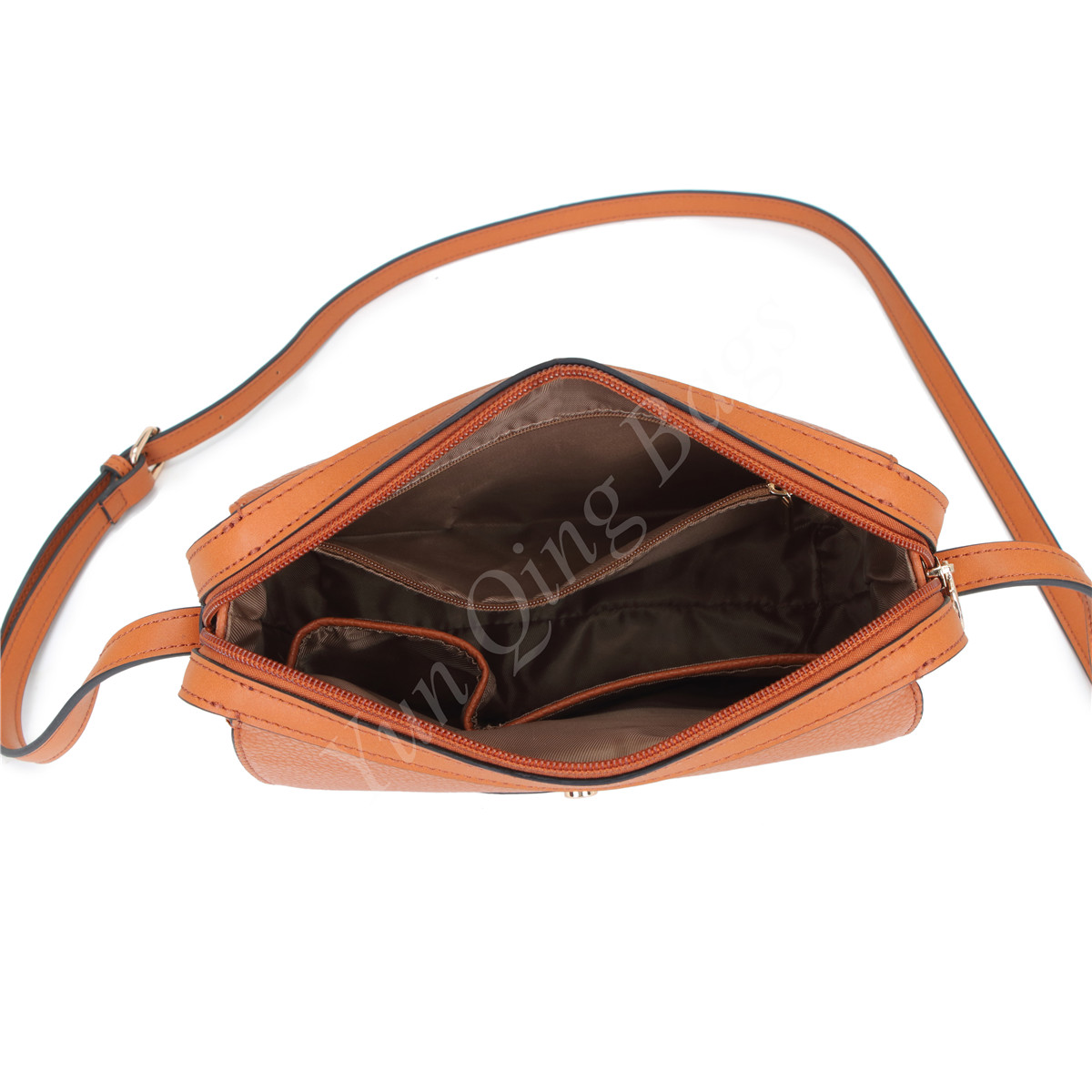 Crossbody Bag with Front Circle Decoration