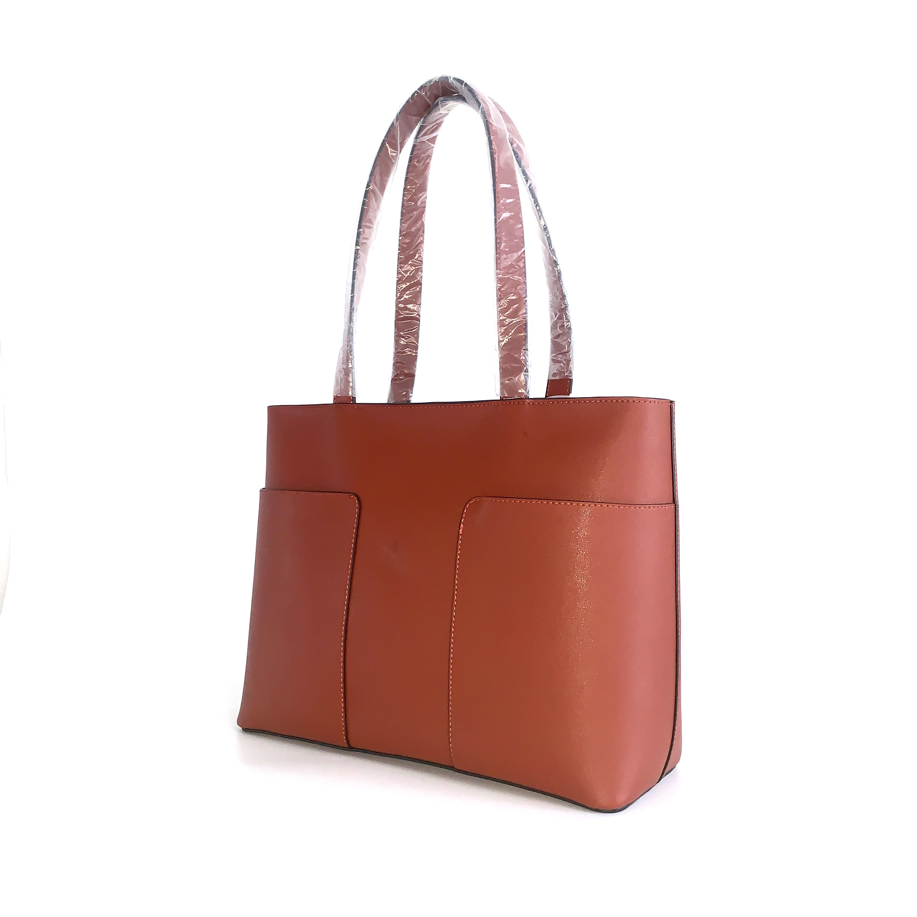 Fashion Lady Brown Large Tote Bag