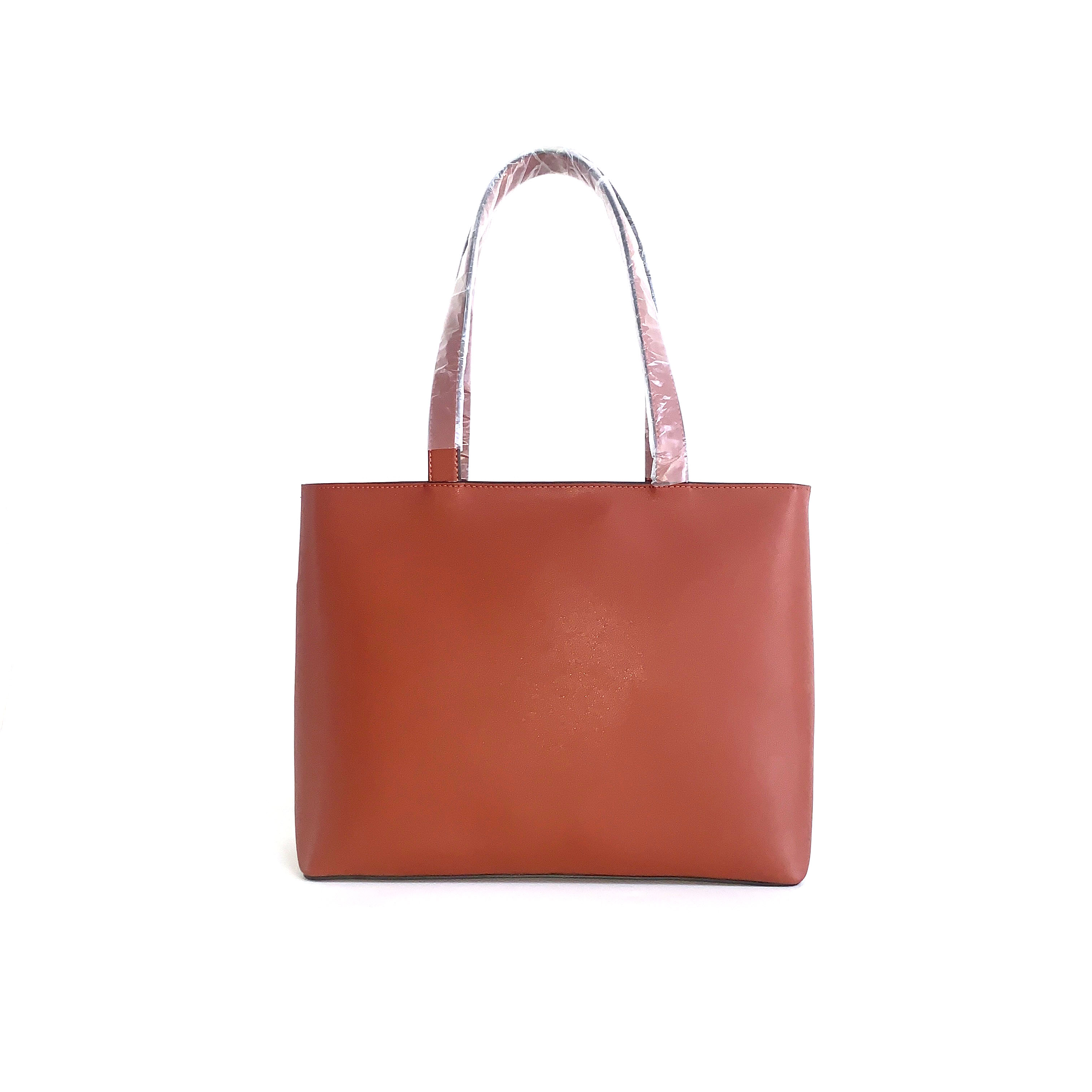 Fashion Lady Brown Large Tote Bag