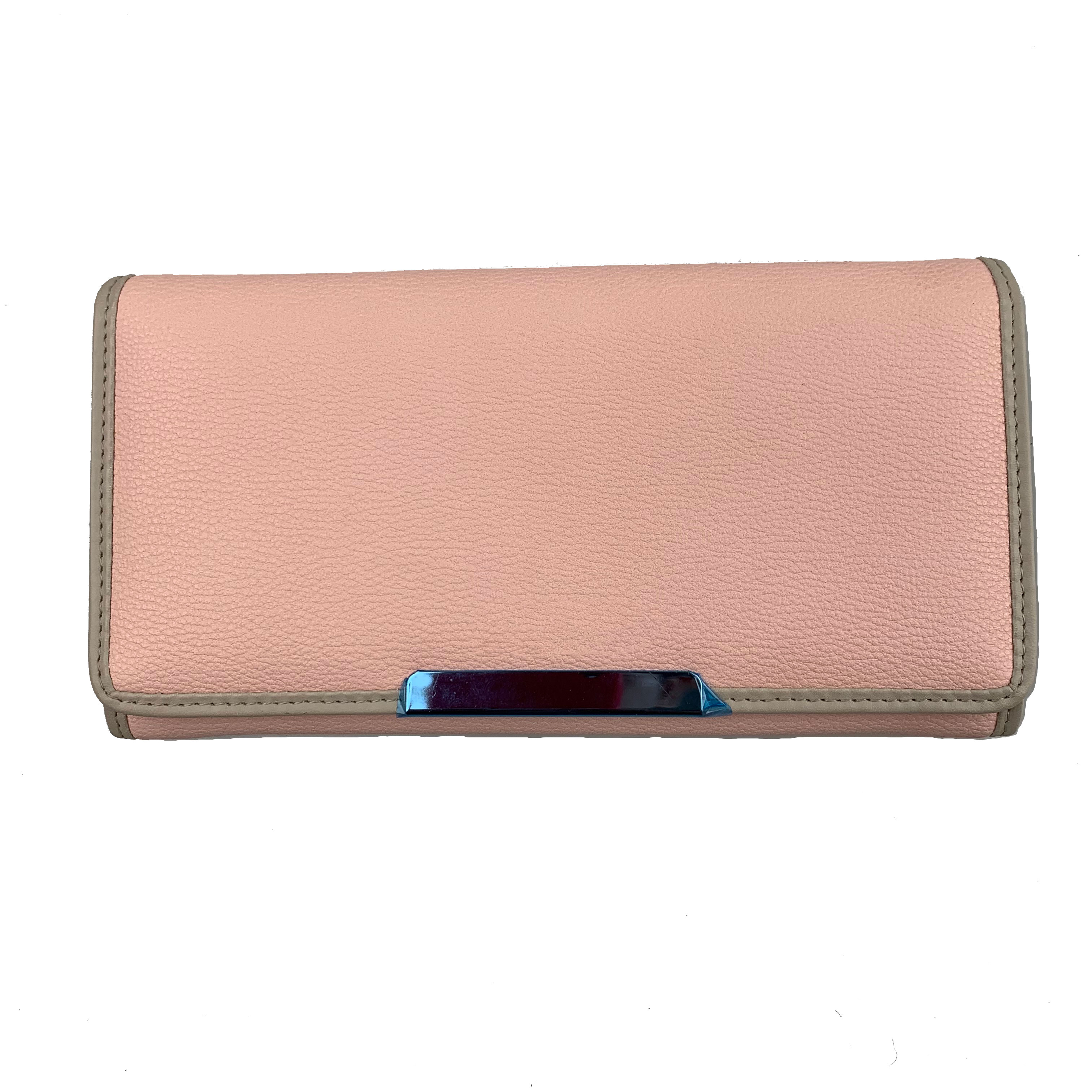 Pink Folded Large Card Holder Wallet Pink Folded Large Card Holder Wallet