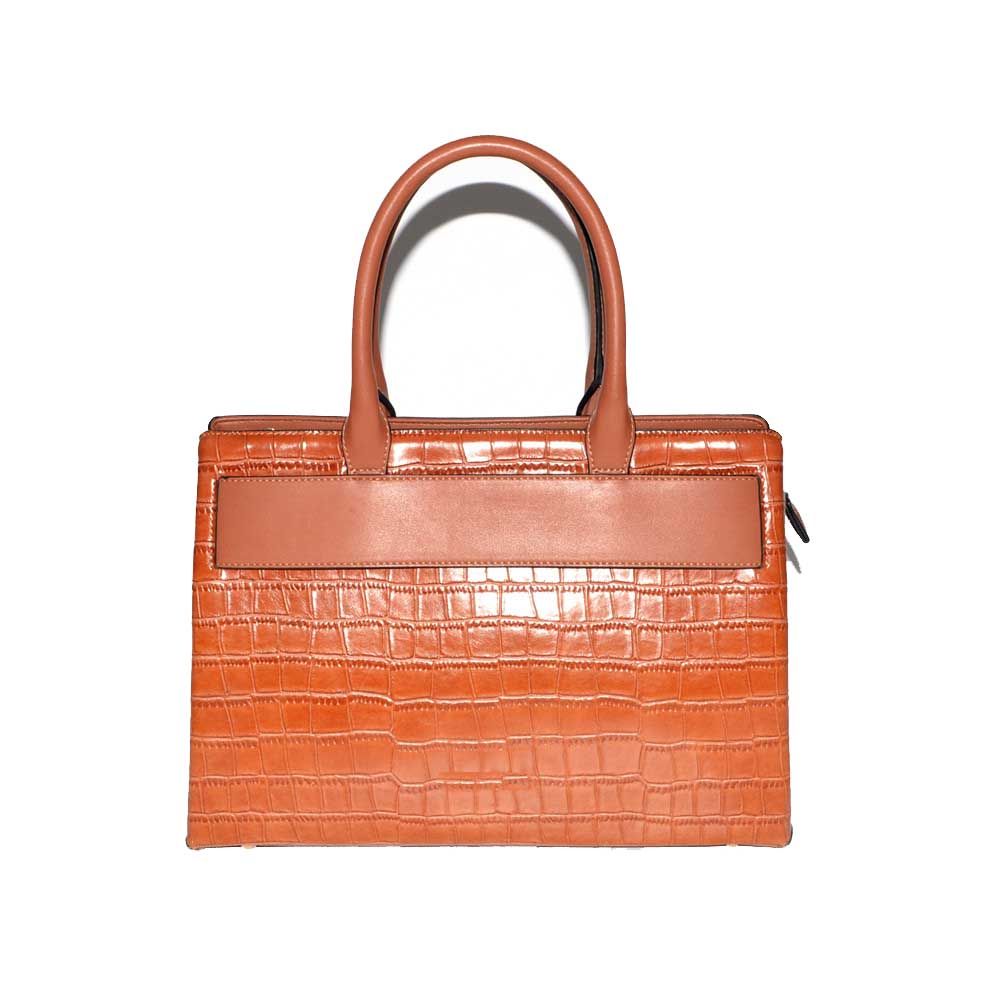 Croco PU Leather Satchel Bag Croco PU Leather Satchel Bag