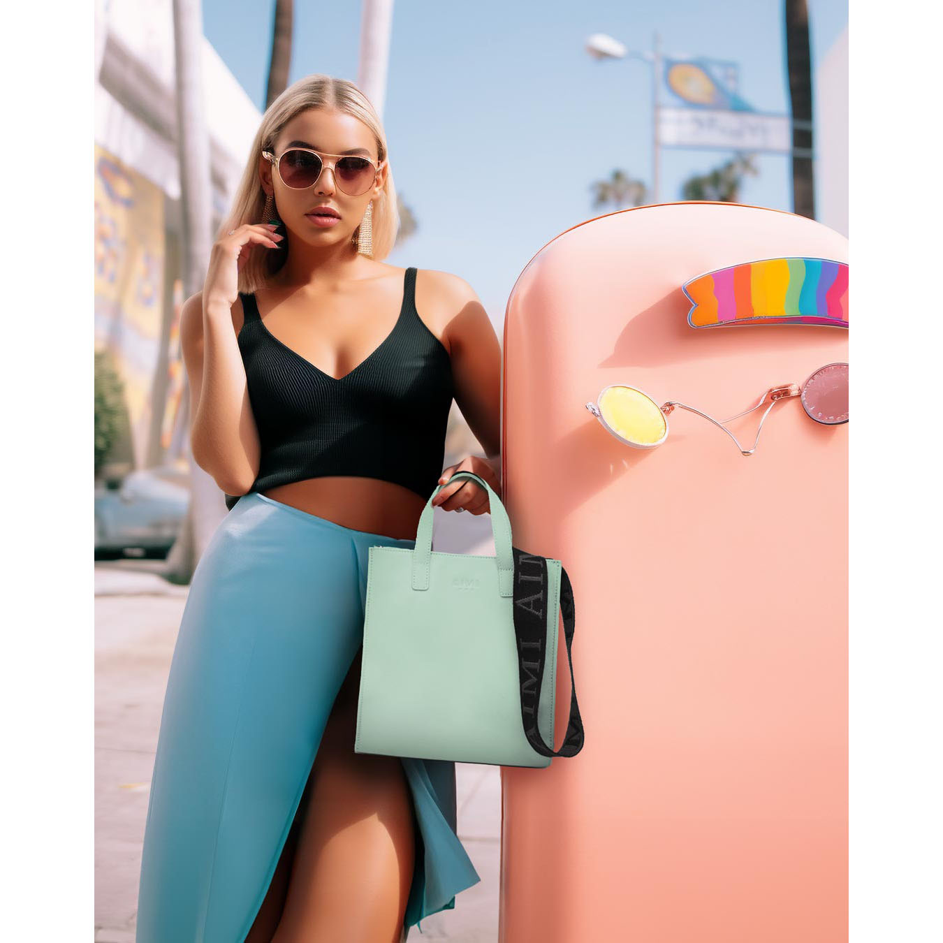 Water Based Leather Tote Bag