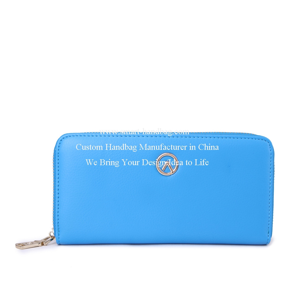 Fashion Women Zipper Wallet Blue Wallet Fashion Women Zipper Wallet Blue Wallet