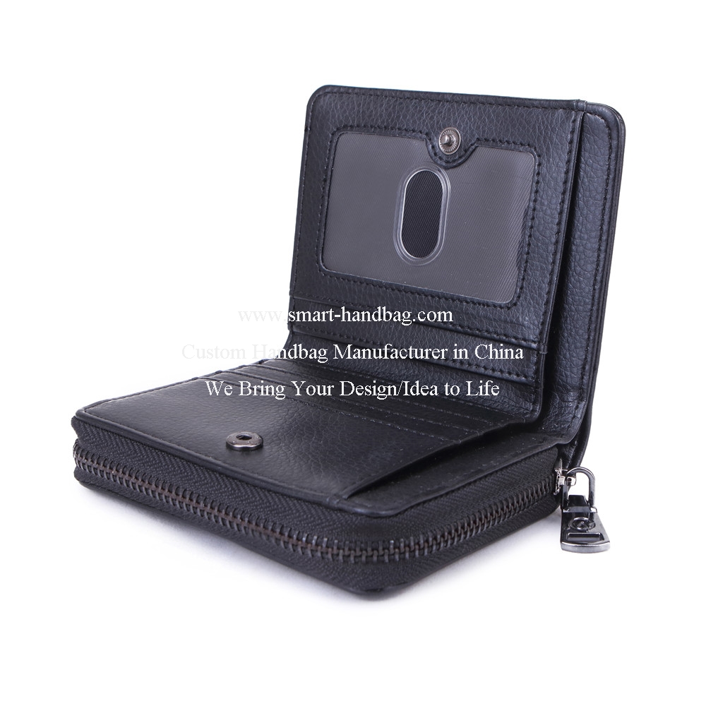 Small Zipper Around Black Wallet Small Zipper Around Black Wallet